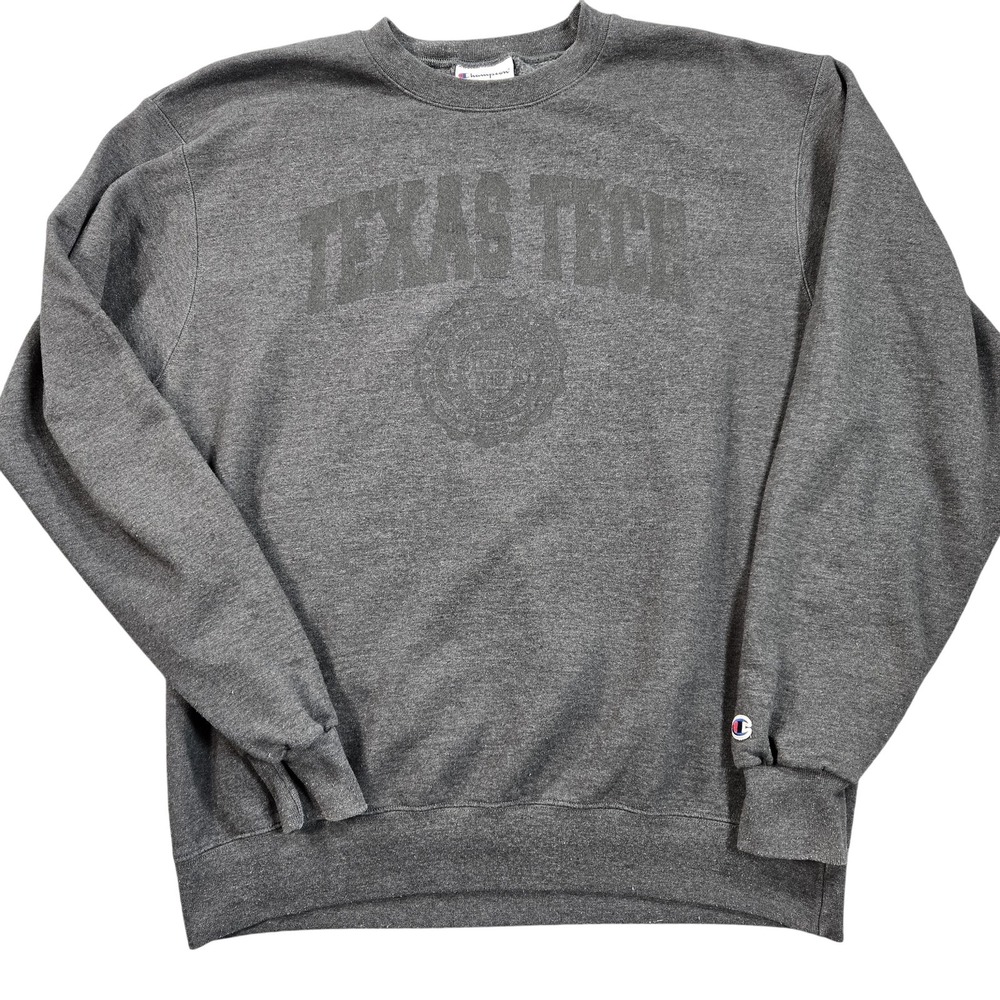 Texas Tech Red Raiders Crewneck Sweatshirt Mens Large NCAA Football Champion